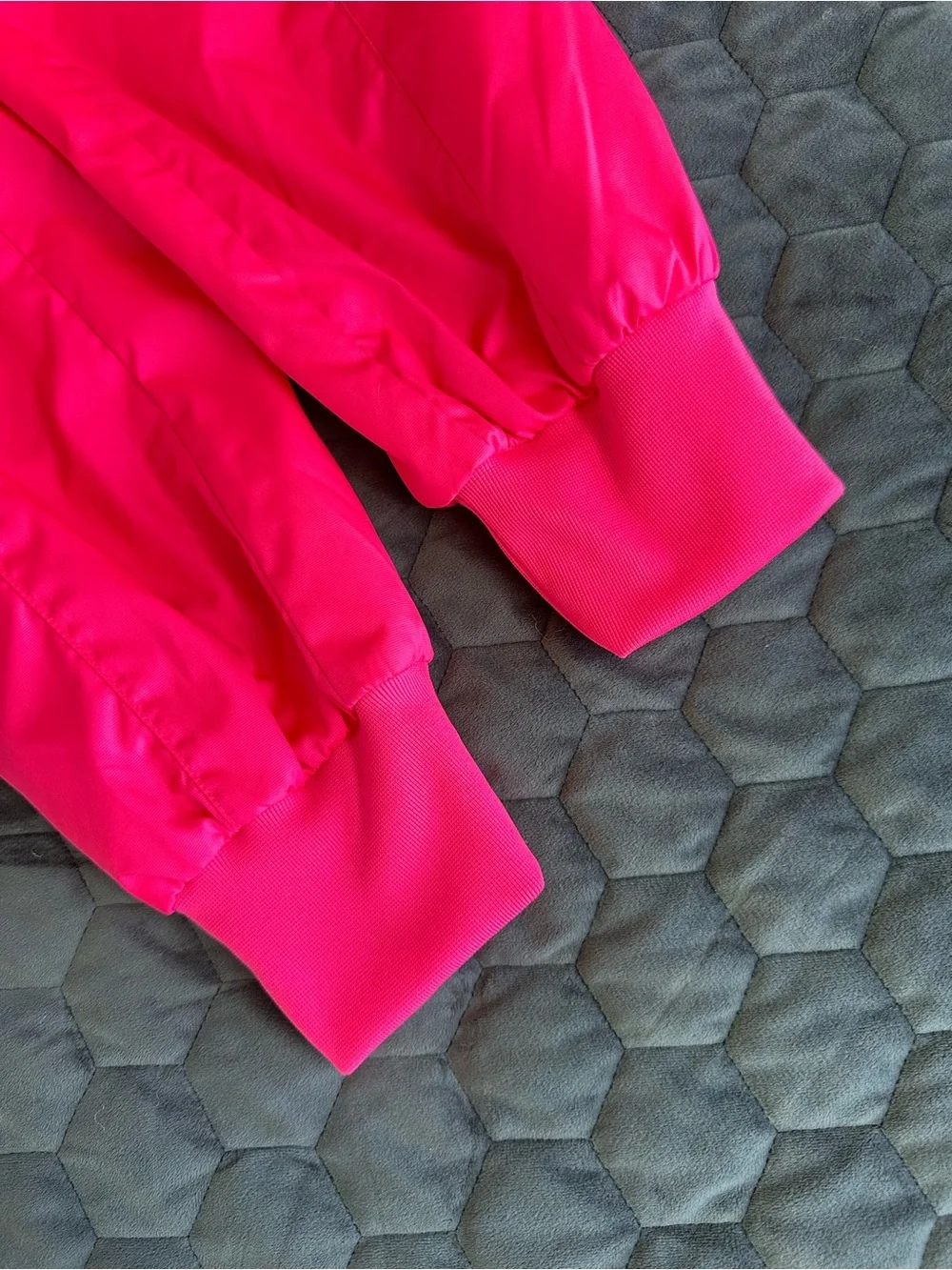 Nike Hyper Hot Pink Women's Track Joggers zipper detail size Small blocked logo